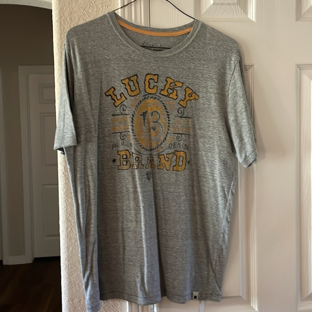 Original Lucky Brand grey graphic tee XL